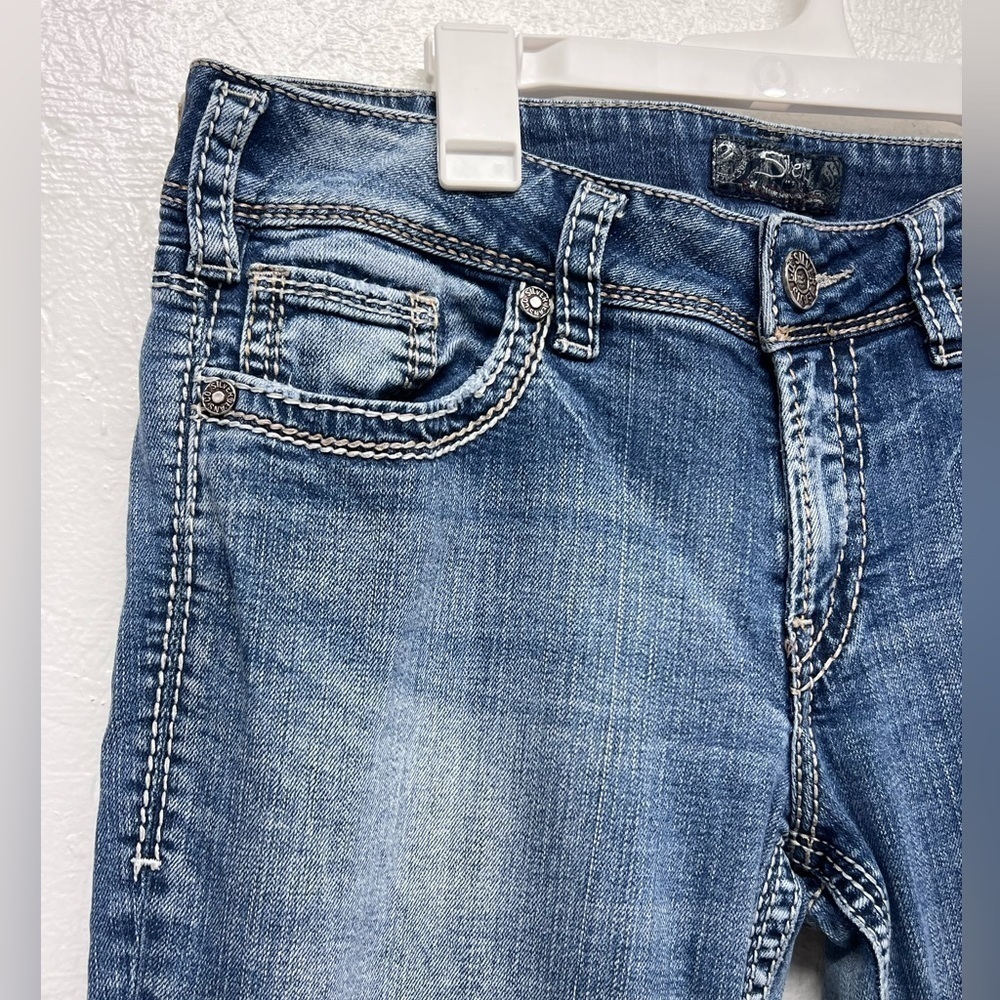 Women’s - Silver Mid-Rise Bootcut Jeans - 32X30 - Picture 3 of 12